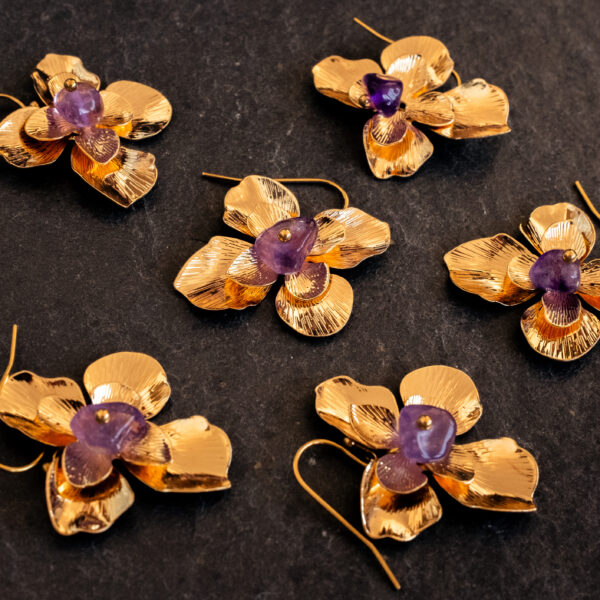 Boucles d'oreilles Améthyste