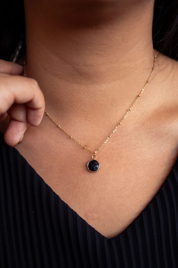 Collier Agate turquoise