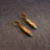 Dormeuses "cartouche" turquoise africaine