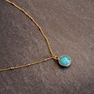 Collier Agate turquoise