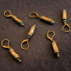 Dormeuses "cartouche" turquoise africaine