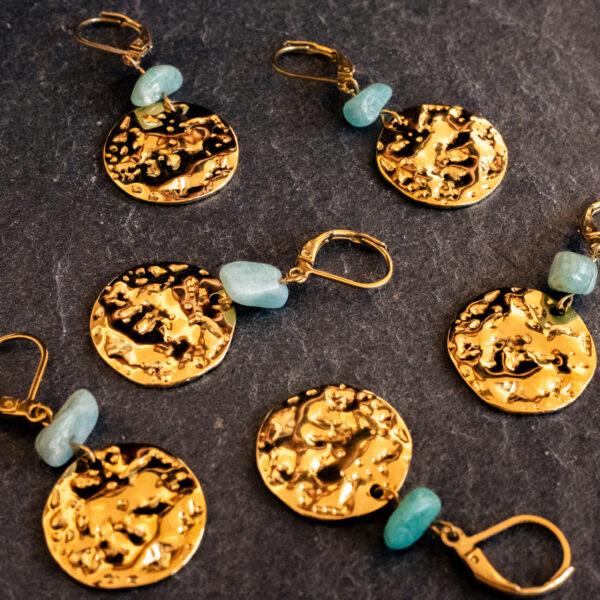 Dormeuses Amazonite