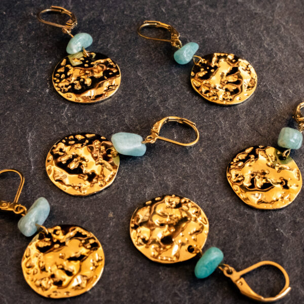 Dormeuses Amazonite