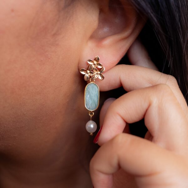 Boucles d'oreilles Amazonite