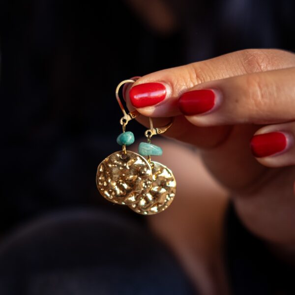 Dormeuses Amazonite