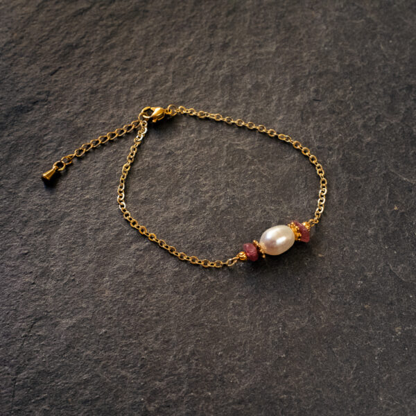 Bracelet Tourmaline et Perle