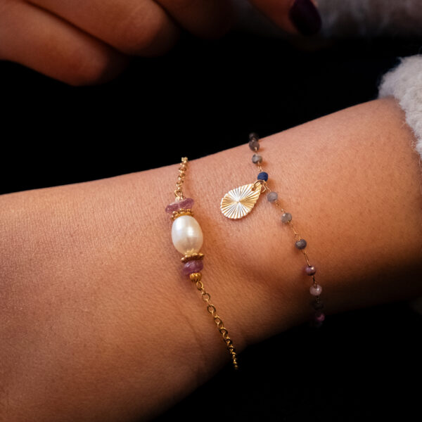 Bracelet Tourmaline et Perle