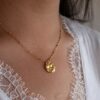 Collier Médaillon martelé