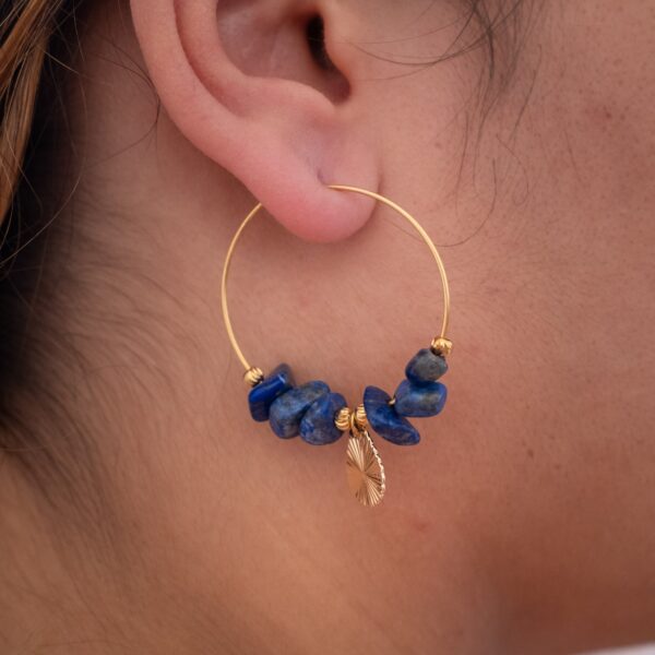 Créoles Lapis lazuli