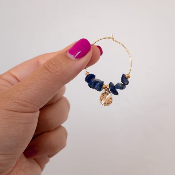 Créoles Lapis lazuli