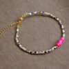 Bracelet jaspe dalmatien mini