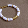 Bracelet perles heishi coquillage