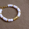 Bracelet perles heishi coquillage