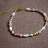 Bracelet perles amazonite et tourmaline
