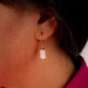 Dormeuses perles heishi coquillage
