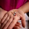 Dormeuses amazonite et fushia