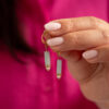 Dormeuses amazonite et nacre
