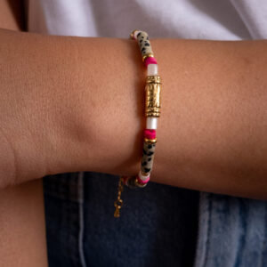 Bracelet jaspe dalmatien