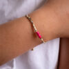 Bracelet jaspe dalmatien mini