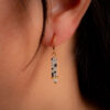 Dormeuses jaspe dalmatien nacre