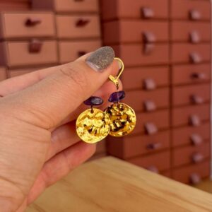 Dormeuses améthyste