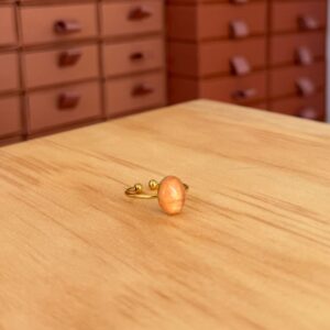 Bague agate orchidée